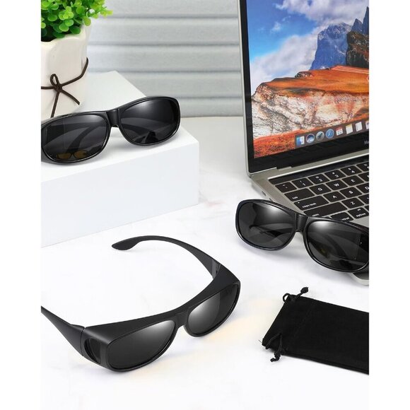 Fit Over Sunglasses Men Women Polarized Lens Driving Sport Oversize Eyeglasses